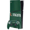 University of Miami Horizontal Mark on Green PS5 Slim Digital Edition Bundle Skin