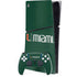 University of Miami Horizontal Mark on Green PS5 Slim Digital Edition Console Skin