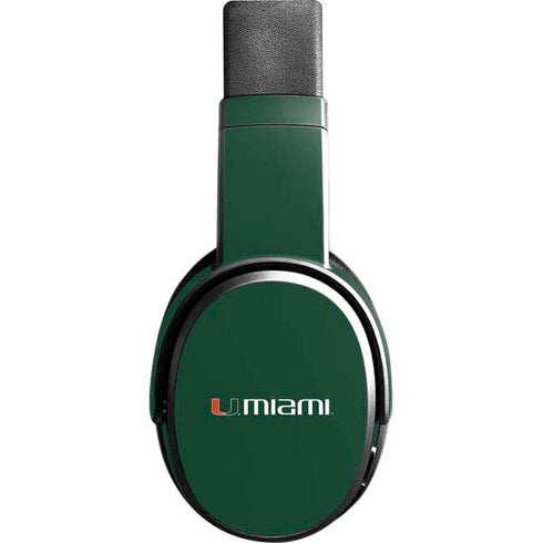 University of Miami Horizontal Mark on Green Skullcandy Crusher Wireless Skin