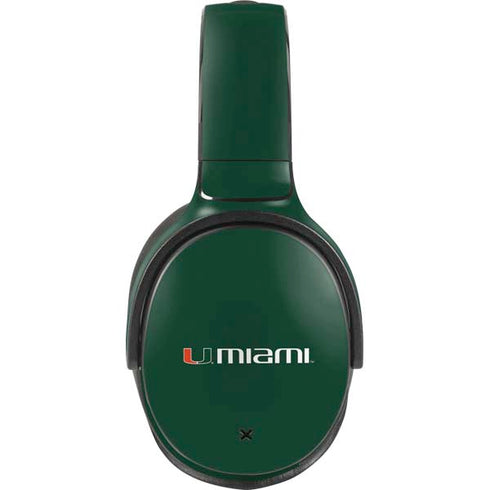 University of Miami Horizontal Mark on Green Skullcandy Venue Skin