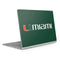 University of Miami Horizontal Mark on Green Surface Book 2 13.5in Skin