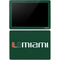 University of Miami Horizontal Mark on Green Surface Go Skin