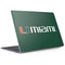 University of Miami Horizontal Mark on Green Surface Laptop 3 13.5in Skin