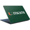 University of Miami Horizontal Mark on Green Surface Laptop Skin