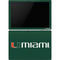 University of Miami Horizontal Mark on Green Surface Pro 6 Skin