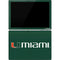 University of Miami Horizontal Mark on Green Surface Pro 7 Skin
