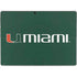University of Miami Horizontal Mark on Green Surface Pro 9 Skin