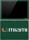 University of Miami Horizontal Mark on Green Surface Pro (2017) Skin