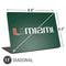 University of Miami Horizontal Mark on Green Universal Laptop 11in (8.8 x 6.2in) Skin