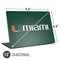 University of Miami Horizontal Mark on Green Universal Laptop 12in (9.8 x 6.8in) Skin