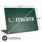 University of Miami Horizontal Mark on Green Universal Laptop 14in (11.4 x 8.2in) Skin