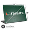 University of Miami Horizontal Mark on Green Universal Laptop 15in (12.2 x 8.8in) Skin