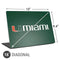 University of Miami Horizontal Mark on Green Universal Laptop 16in (13 x 9.4in) Skin