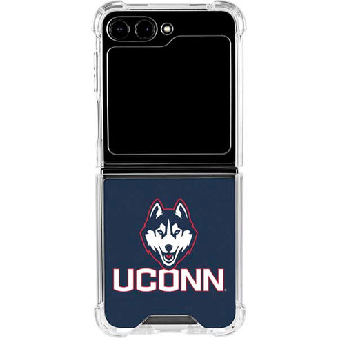 University of Connecticut UConn Logo Galaxy Z Flip5 5G Clear Case