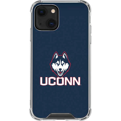 University of Connecticut UConn Logo iPhone 14 Plus Clear Case
