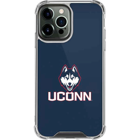 University of Connecticut UConn Logo iPhone 15 Pro Max Clear Case