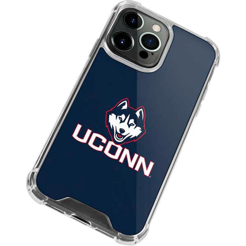 University of Connecticut UConn Logo iPhone 15 Pro Max Clear Case