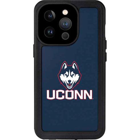 University of Connecticut UConn Logo iPhone 14 Pro Waterproof Case