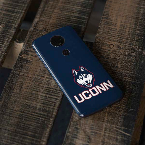 University of Connecticut UConn Logo Moto E5 Plus Skin