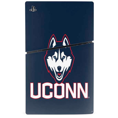University of Connecticut UConn Logo PS5 Slim Digital Edition Bundle Skin