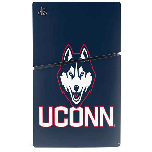 University of Connecticut UConn Logo PS5 Slim Digital Edition Console Skin