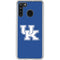 University of Kentucky UK on Blue Galaxy A21 Clear Case