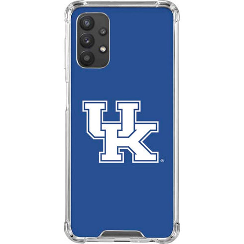 University of Kentucky UK on Blue Galaxy A32 5G Clear Case