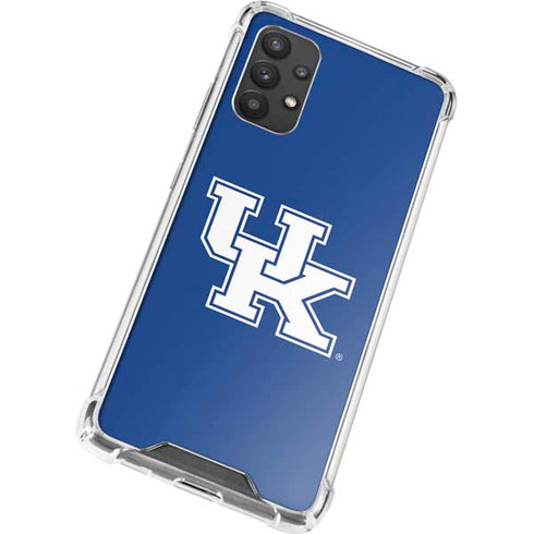 University of Kentucky UK on Blue Galaxy A32 5G Clear Case