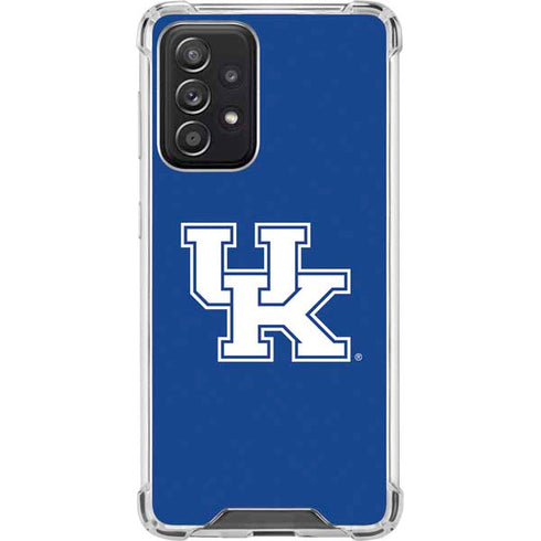 University of Kentucky UK on Blue Galaxy A52 5G Clear Case