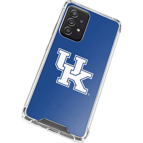 University of Kentucky UK on Blue Galaxy A52 5G Clear Case