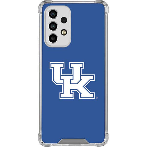 University of Kentucky UK on Blue Galaxy A53 5G Clear Case