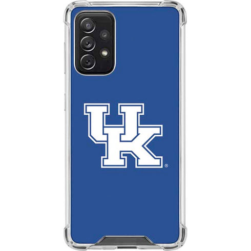 University of Kentucky UK on Blue Galaxy A72 5G Clear Case