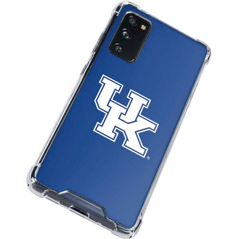 University of Kentucky UK on Blue Galaxy S20 FE Clear Case