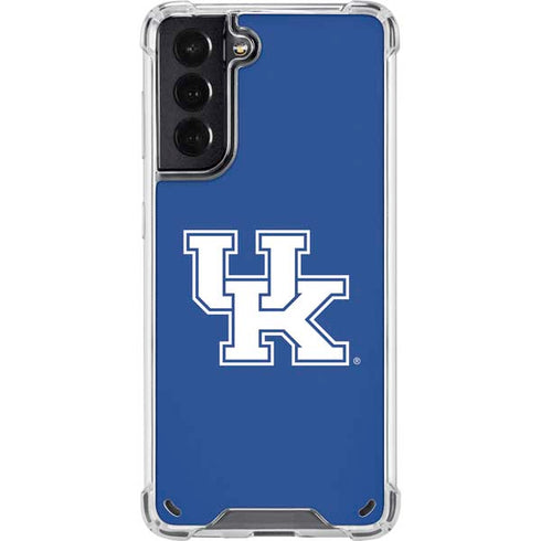 University of Kentucky UK on Blue Galaxy S21 5G Clear Case