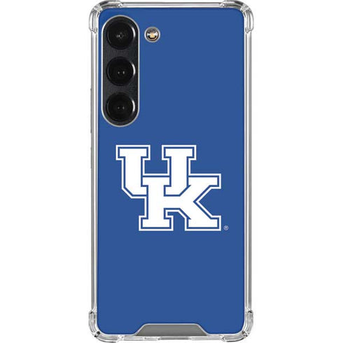 University of Kentucky UK on Blue Galaxy S23 Clear Case