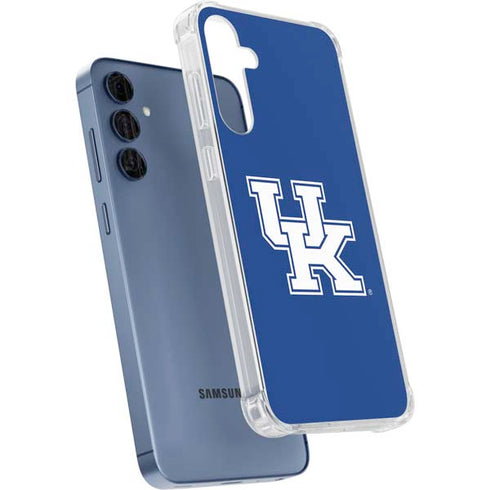University of Kentucky UK on Blue Galaxy S24 Clear Case