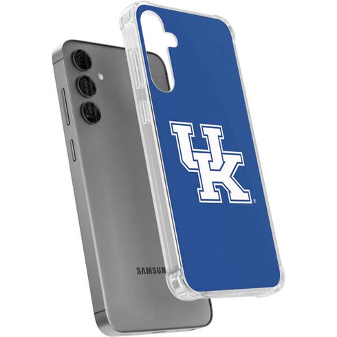 University of Kentucky UK on Blue Galaxy S24 Plus Clear Case