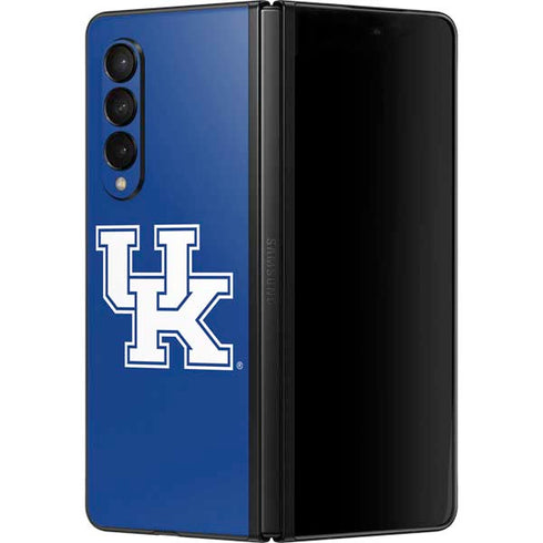 University of Kentucky UK on Blue Galaxy Z Fold3 5G Skin