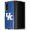 University of Kentucky UK on Blue Galaxy Z Fold4 5G Clear Case