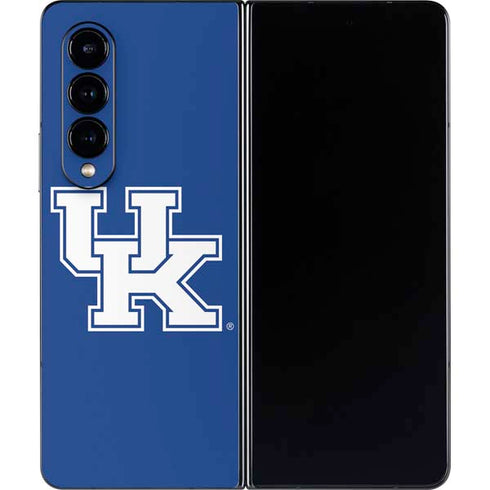 University of Kentucky UK on Blue Galaxy Z Fold4 5G Skin
