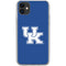 University of Kentucky UK on Blue iPhone 11 Clear Case