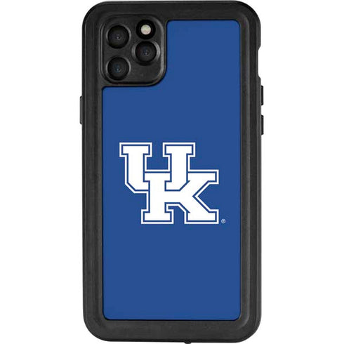 University of Kentucky UK on Blue iPhone 11 Pro Max Waterproof Case