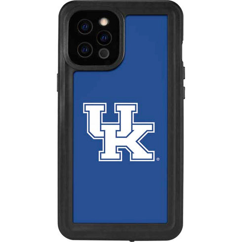 University of Kentucky UK on Blue iPhone 12 Pro Max Waterproof Case
