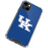 University of Kentucky UK on Blue iPhone 13 Clear Case