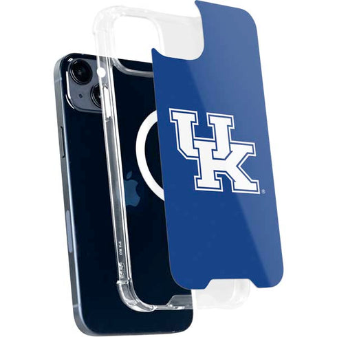 University of Kentucky UK on Blue iPhone 15 MagSafe Case