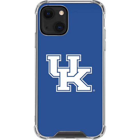 University of Kentucky UK on Blue iPhone 14 Plus Clear Case