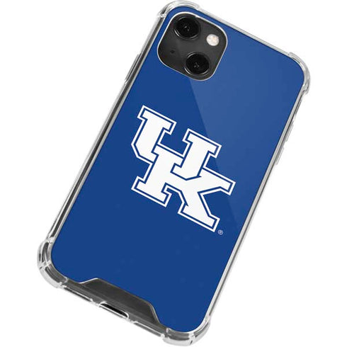 University of Kentucky UK on Blue iPhone 14 Plus Clear Case