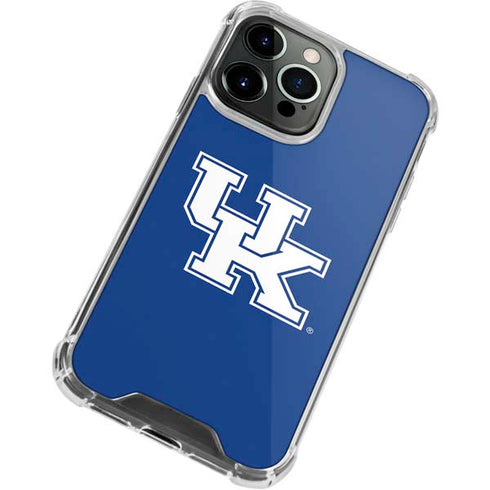 University of Kentucky UK on Blue iPhone 15 Pro Clear Case