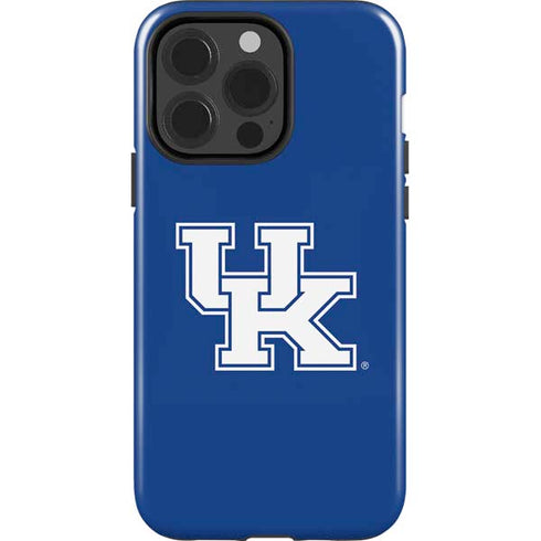 University of Kentucky UK on Blue iPhone 15 Pro Impact Case