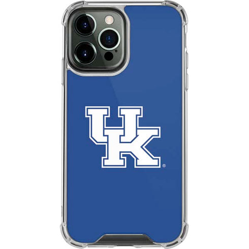 University of Kentucky UK on Blue iPhone 14 Pro Max Clear Case